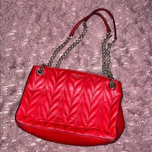 Kate Spade Red Quilted leather Shoulder Bag